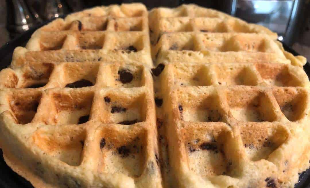 Chocolate Chip Almond Flour Waffles