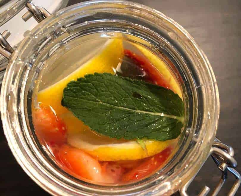 Keto Strawberry-Mint Lemonade