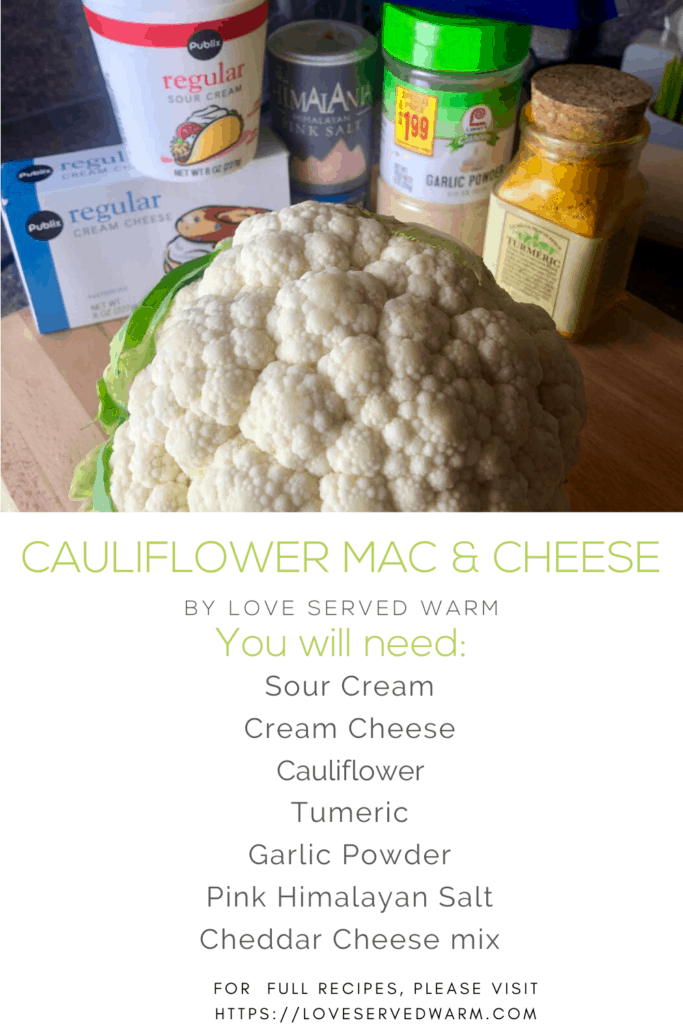 LSW Cauliflower Mac and cheese Pinterest Graphic 